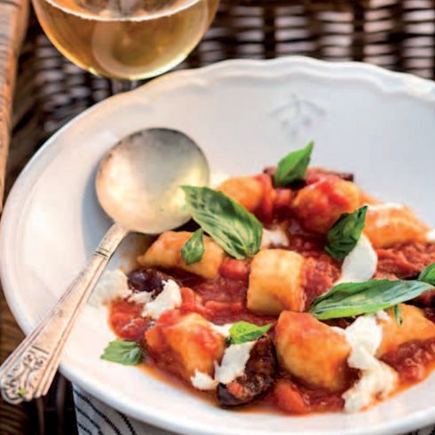 Paradajky & olivy, zemiakové gnocchi